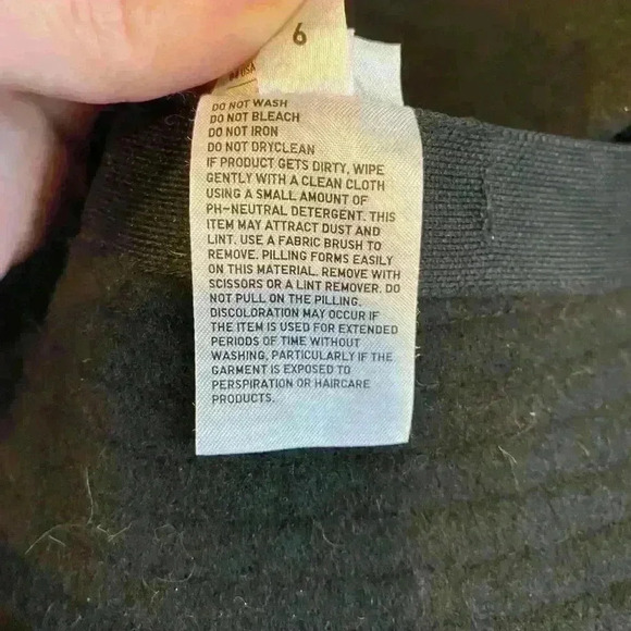 Uniqlo 100% Felted Wool Adjustable Rim Bucket Hat Unisex - Picture 5 of 7